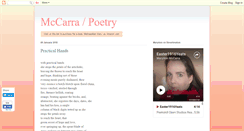 Desktop Screenshot of mccarra--poetry.blogspot.com