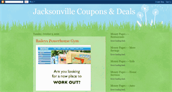 Desktop Screenshot of jacksonvillecoupons.blogspot.com