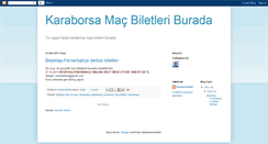 Desktop Screenshot of karaborsabiletler.blogspot.com