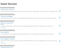 Tablet Screenshot of globalvolunteer2010.blogspot.com