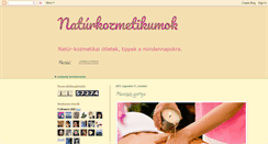 Desktop Screenshot of natur-kozmetikumok.blogspot.com
