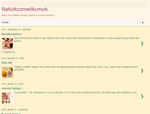 Tablet Screenshot of natur-kozmetikumok.blogspot.com