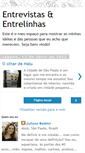 Mobile Screenshot of entrevistaseentrelinhas.blogspot.com
