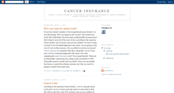 Desktop Screenshot of cancerinsurancecoverage.blogspot.com