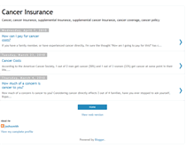 Tablet Screenshot of cancerinsurancecoverage.blogspot.com