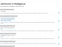 Tablet Screenshot of adventuresinmadagascar.blogspot.com