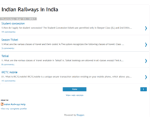 Tablet Screenshot of indianrailhelp.blogspot.com