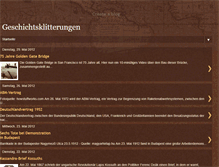 Tablet Screenshot of geschichtsklitterungen.blogspot.com