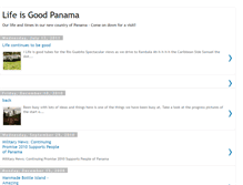 Tablet Screenshot of lifeisgoodpanama.blogspot.com