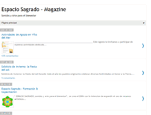 Tablet Screenshot of espacio-sagrado.blogspot.com