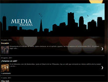 Tablet Screenshot of mediapalabras.blogspot.com
