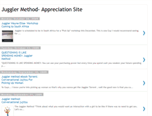 Tablet Screenshot of jugglermethod.blogspot.com