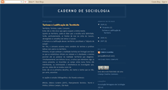 Desktop Screenshot of caderno-de-sociologia.blogspot.com