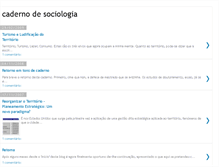 Tablet Screenshot of caderno-de-sociologia.blogspot.com
