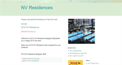 Desktop Screenshot of nvresidences.blogspot.com