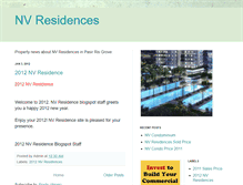 Tablet Screenshot of nvresidences.blogspot.com