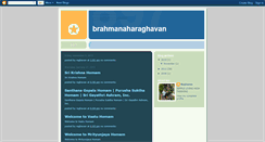 Desktop Screenshot of brahmanaharaghavan.blogspot.com