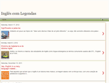 Tablet Screenshot of inglescomlegendas.blogspot.com