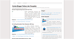 Desktop Screenshot of kontesterbaru.blogspot.com