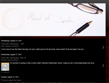 Tablet Screenshot of mind-of-josh.blogspot.com