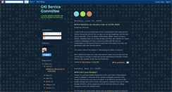 Desktop Screenshot of ckiservicecommittee.blogspot.com