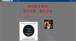 Desktop Screenshot of boringtourblog.blogspot.com