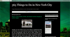 Desktop Screenshot of 365thingstodoinnewyorkcity.blogspot.com