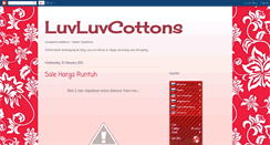 Desktop Screenshot of luvluvcottons.blogspot.com