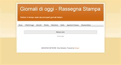 Desktop Screenshot of giornalidioggi.blogspot.com