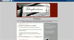 Desktop Screenshot of filosofandonos.blogspot.com