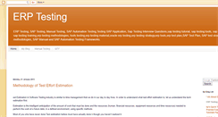 Desktop Screenshot of erp-testing.blogspot.com
