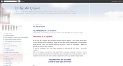 Desktop Screenshot of hijodelquijote.blogspot.com