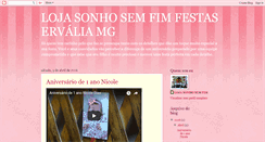 Desktop Screenshot of lojasonhosemfim.blogspot.com