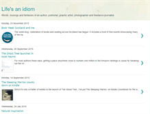 Tablet Screenshot of lifesanidiom.blogspot.com