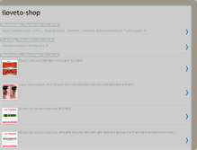 Tablet Screenshot of iloveto-shopp.blogspot.com
