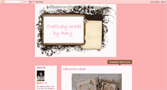 Desktop Screenshot of cre8ivelymadebyamy.blogspot.com