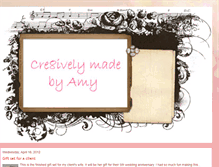 Tablet Screenshot of cre8ivelymadebyamy.blogspot.com