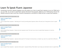 Tablet Screenshot of learnfluentjapanese.blogspot.com