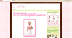Desktop Screenshot of oneposhkid.blogspot.com