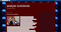 Desktop Screenshot of analyse-tunisie.blogspot.com