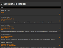 Tablet Screenshot of cteducationaltechnology.blogspot.com