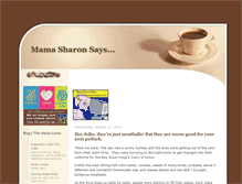 Tablet Screenshot of mamasharonsays.blogspot.com
