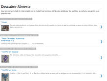Tablet Screenshot of descubrealmeria.blogspot.com