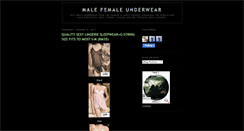 Desktop Screenshot of malefemaleunderwear.blogspot.com