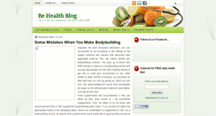 Desktop Screenshot of be-healthblog.blogspot.com