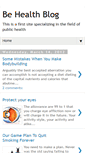 Mobile Screenshot of be-healthblog.blogspot.com