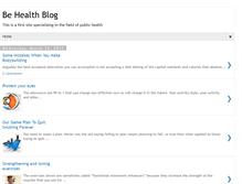 Tablet Screenshot of be-healthblog.blogspot.com