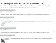 Tablet Screenshot of holocaust-lies.blogspot.com