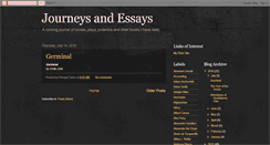 Desktop Screenshot of journeysandessays.blogspot.com