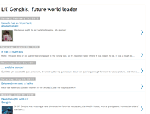 Tablet Screenshot of lilgenghis.blogspot.com